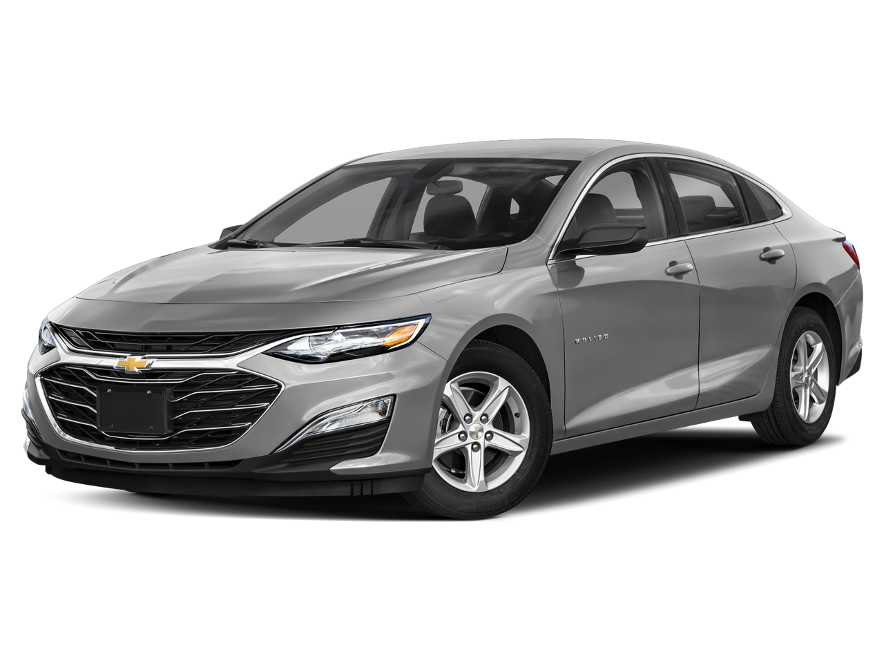 2021 Chevrolet Malibu LS 1FL in Mosaic Black Metallic — front three-quarter view