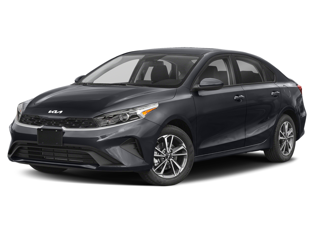 2022 Kia Forte LXS in Aurora Black Pearl — front three-quarter view