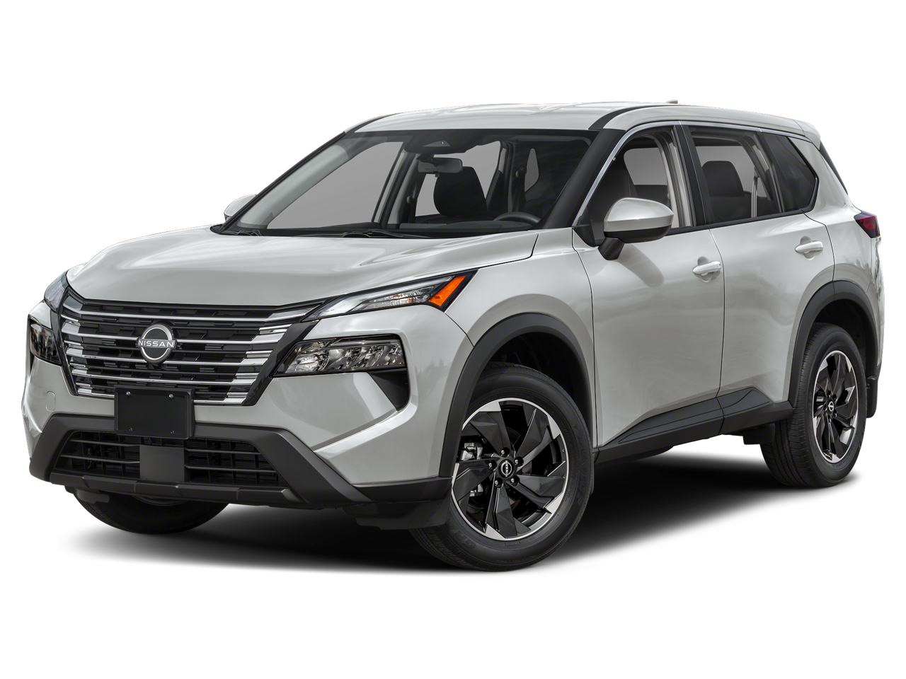 2025 Nissan Rogue SV in Brilliant Silver Metallic — front three-quarter view