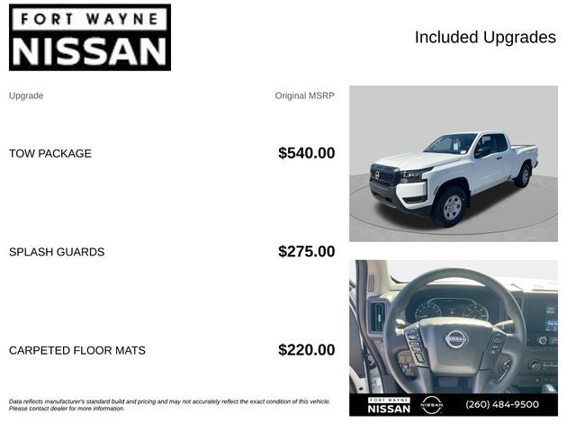 2026 Nissan Frontier — interior view