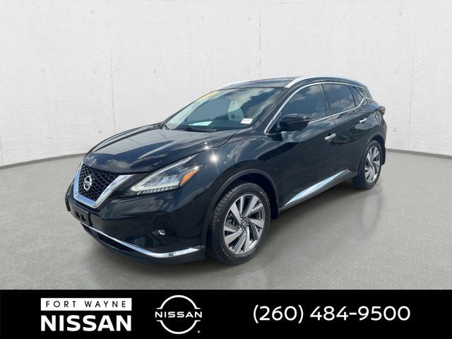 2020 Nissan Murano SL in Super Black Metallic — front three-quarter view