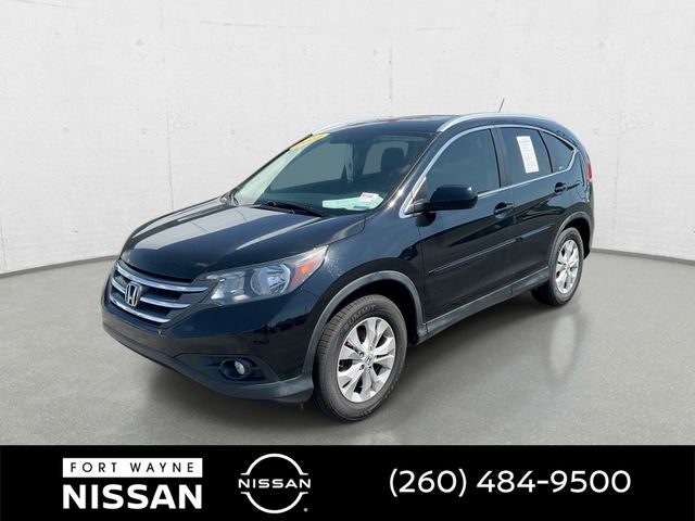 2012 Honda CR-V EX-L in Crystal Black Pearl — front three-quarter view